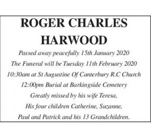 ROGER CHARLES HARWOOD