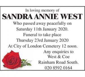 Sandra Annie West